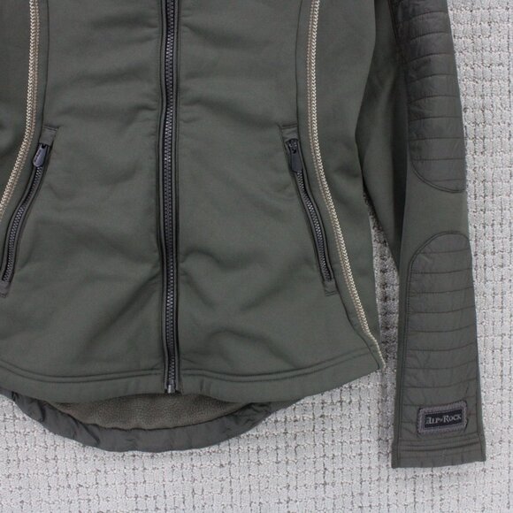 Alp N Rock Softshell Jacket Womens Small S Brown Full Zip Casual Quilted Outdoor - Picture 3 of 13